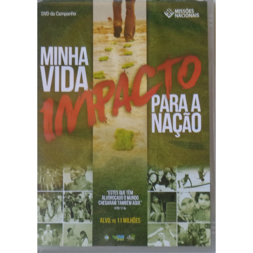 Dvd Minha Vida Impacto para a Nação Missões Nacionais Convenção Batista