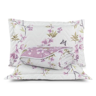 Cobre Leito Queen 3 Peças 200 Fios Dupla Face Colcha Gold em Oferta na Shopee