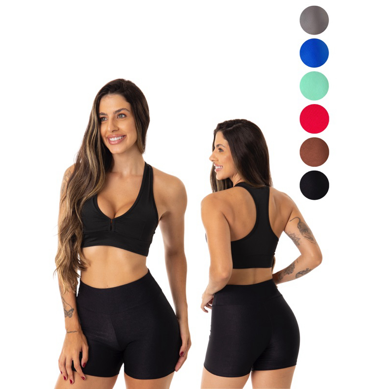 Kit 2 Shorts Canelado Wonder Com Cós Alto Zero Transparência Moda Feminina Modelo Academia