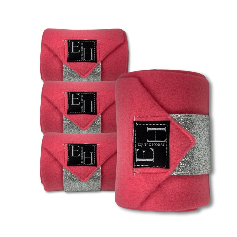 JOGO DE LIGAS PARA CAVALOS COM GLITTER DE DESCANSO E TRABALHO(4 PATAS)