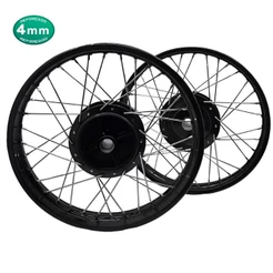 Par Roda Aro Ferro Cubo Preto Raio 4mm Ybr 125 / Ybr Factor