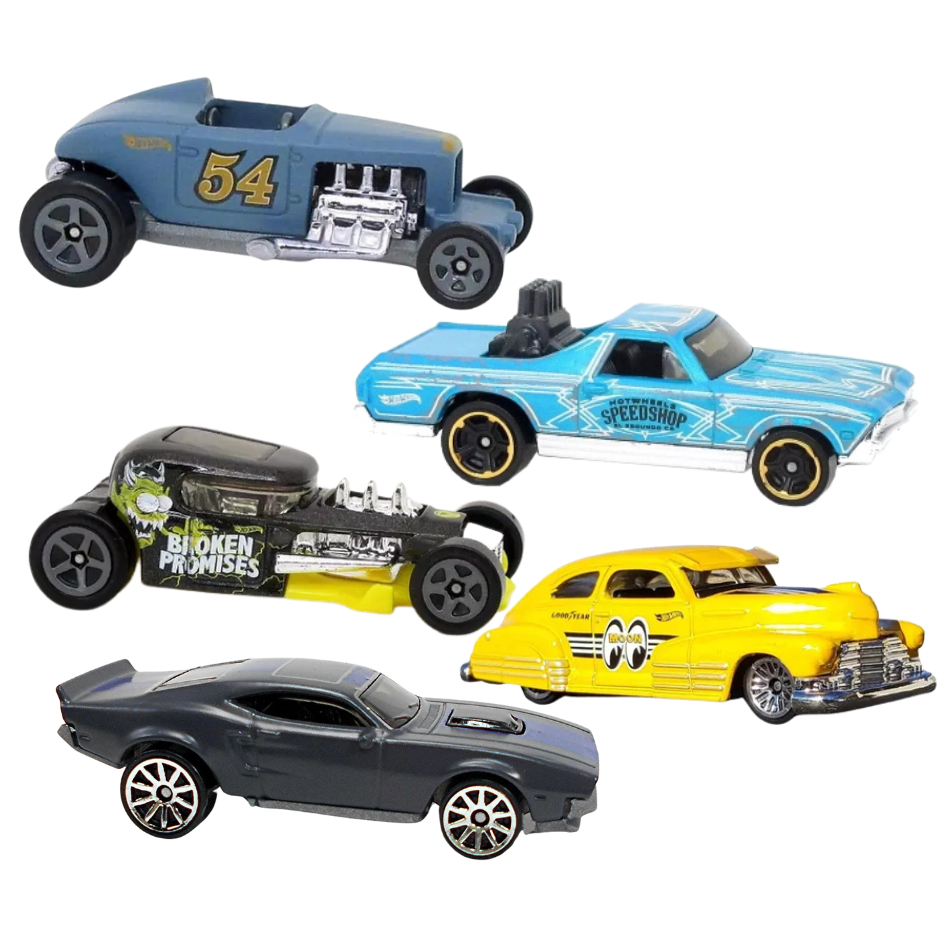Hot Wheels Carrinhos Coleção ROD SQUAD - El Camino, Max Steel, Ford, Chevy Fleetline