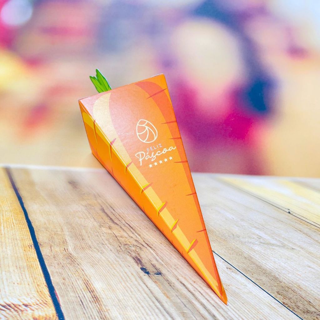 10 EMBALAGEM PARA CONE TRUFADO CENOURA PÁSCOA 4799 ( PASCOA JANGO 2025 )