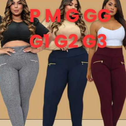 Calça Feminina Montaria  Legging Com Bolso/ P ao G4 -Confortavel