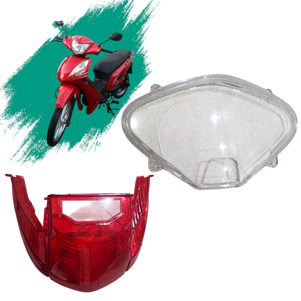 Lente Lanterna Traseira + Lente Painel Shineray Jet 50/125