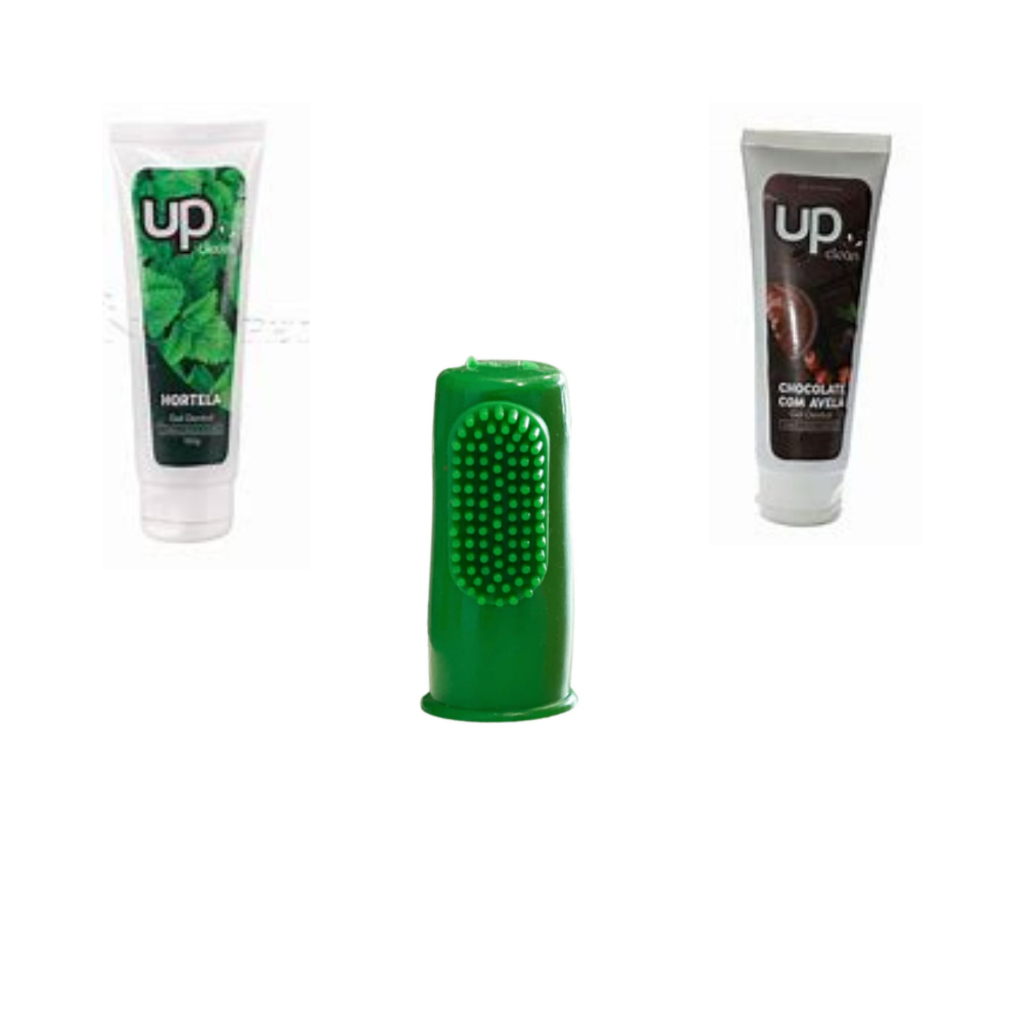 Kit spray dental + gel dental+ dedeira bocal up clean