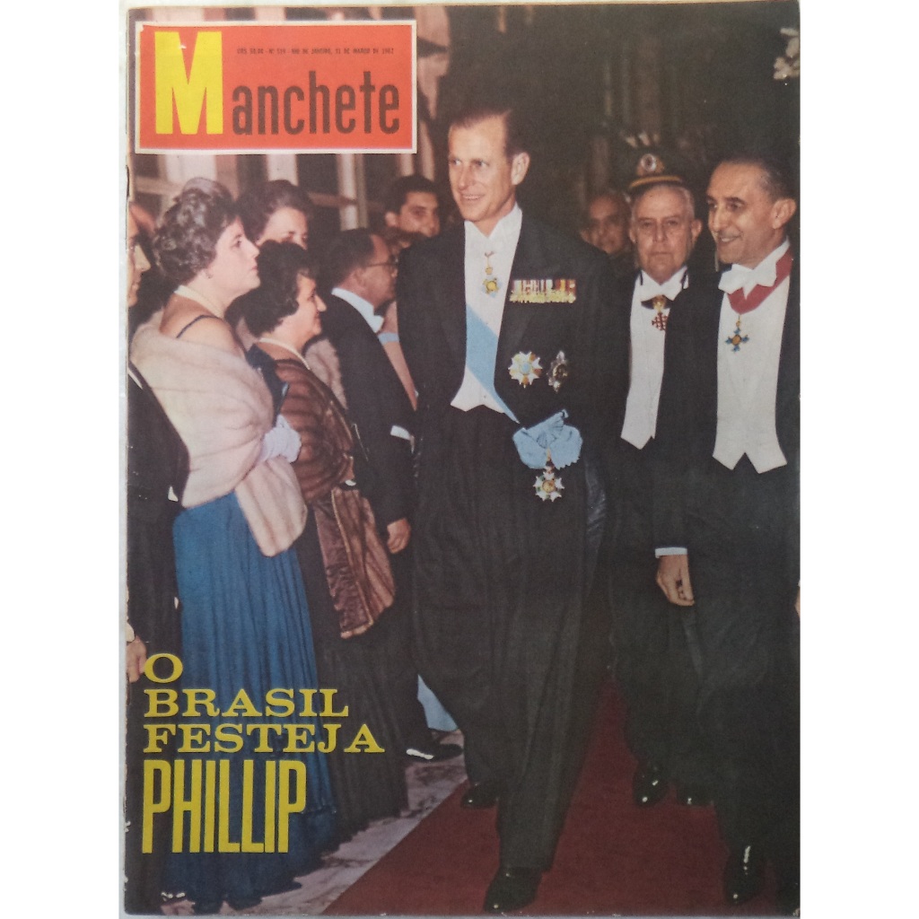 Revista Manchete março 1962 O Brasil Festeja Phillip