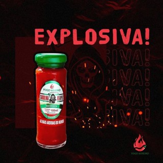 Molho de Pimenta Vermelha Carolina Reaper mais Ardida do Mundo Macerada 100ml sem glúten Saborosa em Oferta na Shopee