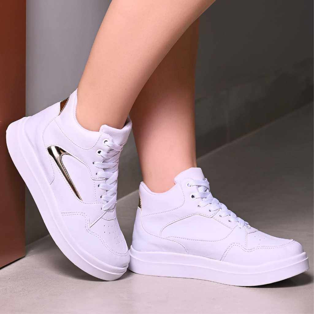 Tênis Feminino Botinha Confortável Leve Dia a Dia Casual Esportivo em Oferta na Shopee