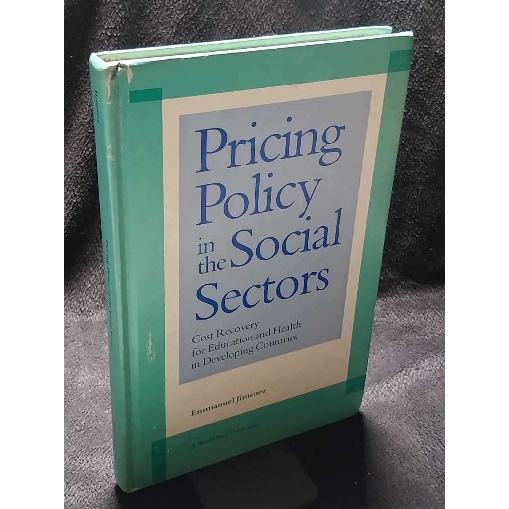 Livro Pricing Policy in the Social Sectors - Livros antigos em inglês sebo de livros usados desapego