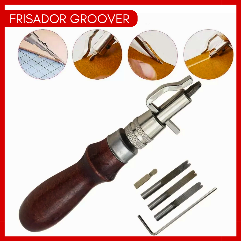 Ferramenta Frisador Groover Desquinador Couro Artesanato 7x1