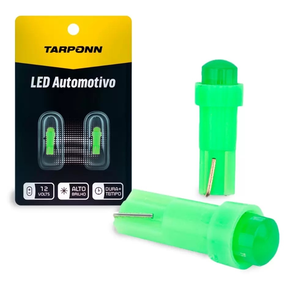 Par Lâmpada Led Painel e Painel de Comandos T5 Verde 12v Tarponn em Oferta na Shopee