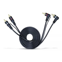 Cabo RCA Blindado 2+2 1,5m KX3 Som Automotivo Profissional