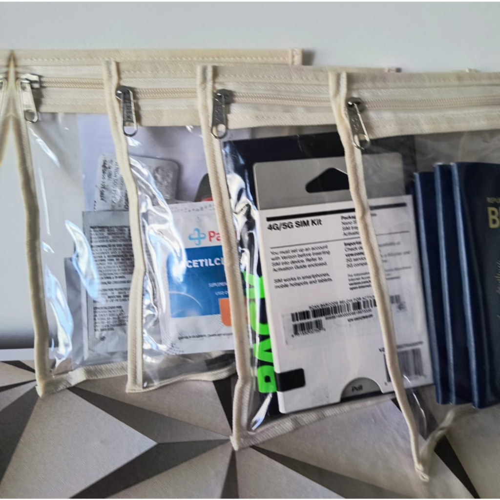 Envelopes Organizadores Viagem Passaportes Remédios 4 Unid.