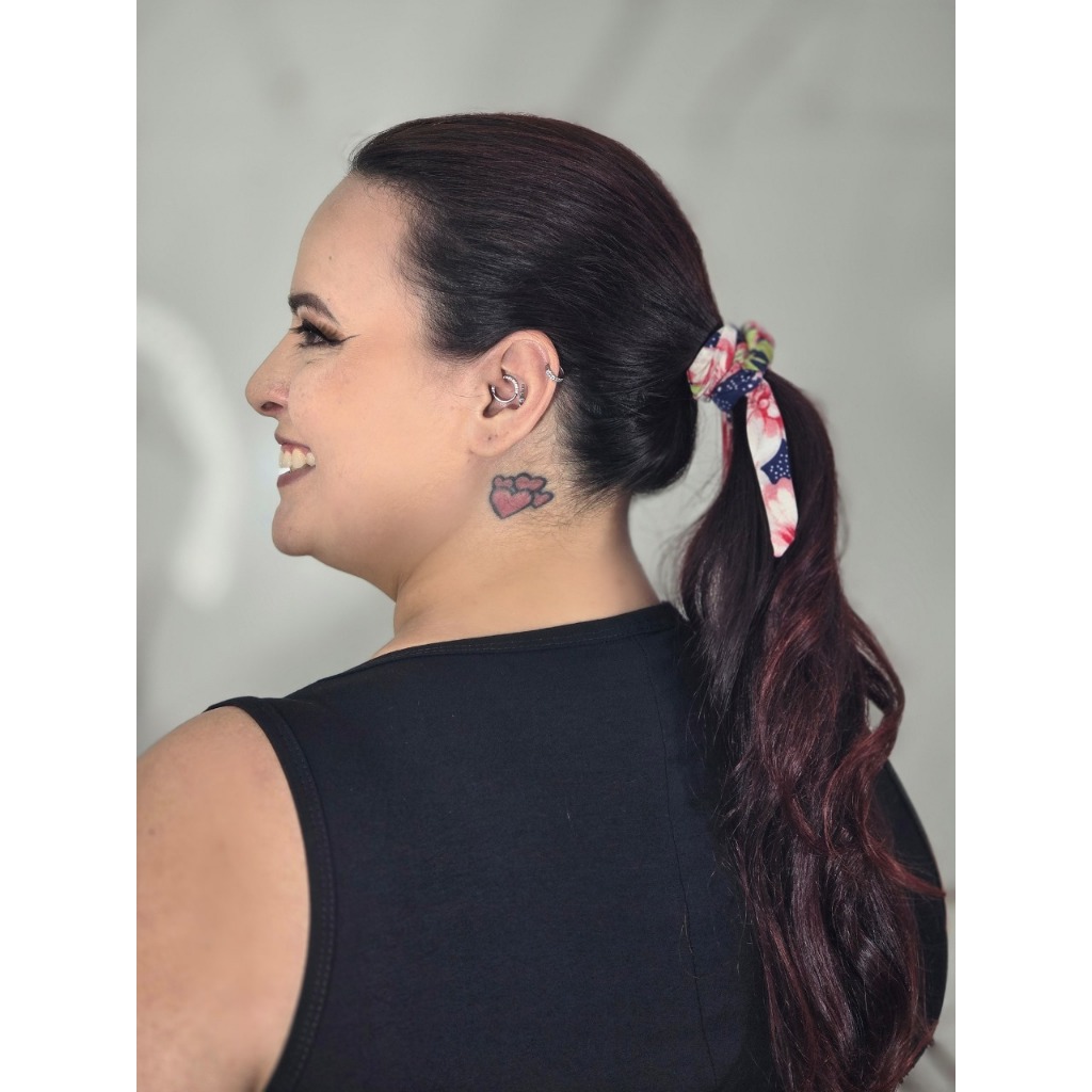 Xuxinha De Cabelo Scrunchie Frufru Rabicó de Cabelo KaluModas