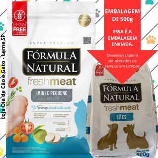 Ração 500g SÊNIOR Fórmula Natural Fresh Meat para Cães de Pequeno Porte Sabor Frango em Oferta na Shopee