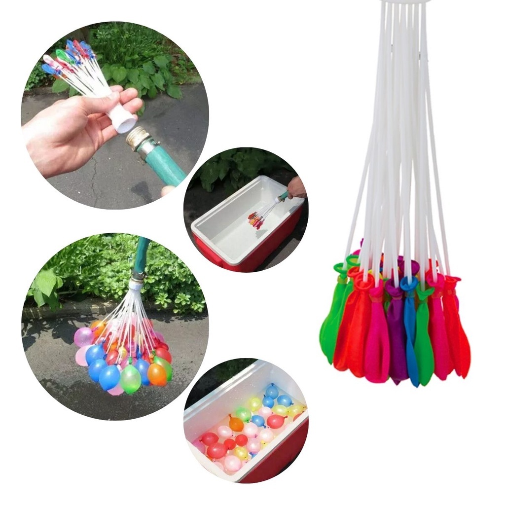 Balão De Água Guerra De Bexiga 333 Bexigas Splash Ball Enche Rapido Brincadeira em Oferta na Shopee