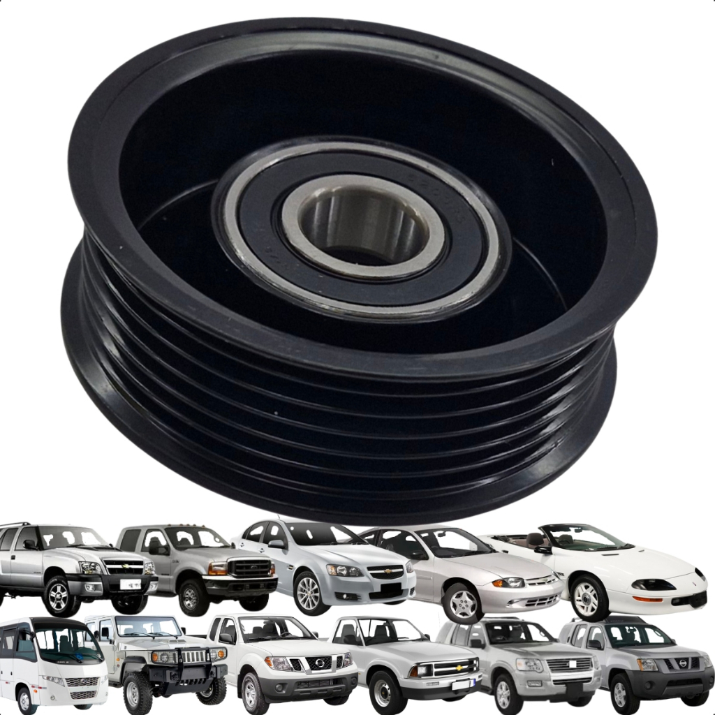 Imagem Polia Alternador Blazer S10 2.8 Tr4 F250 Xterra Frontier 2.8 12v 2002 2003 2004 2005 2006 2007 2008