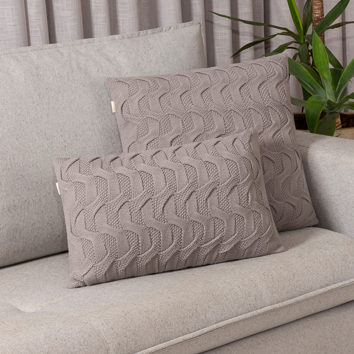 Capas De Almofada Sala Sofa Cama Decorativa Trico C/zíper Varios Tamanhos Maldivas