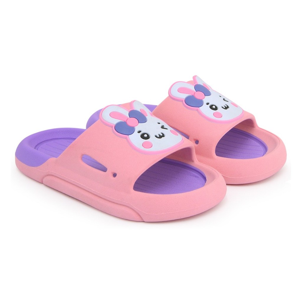 Sandália Chinelo Infantil Menina Coelhinho Slide Nuvem Feminino Leve