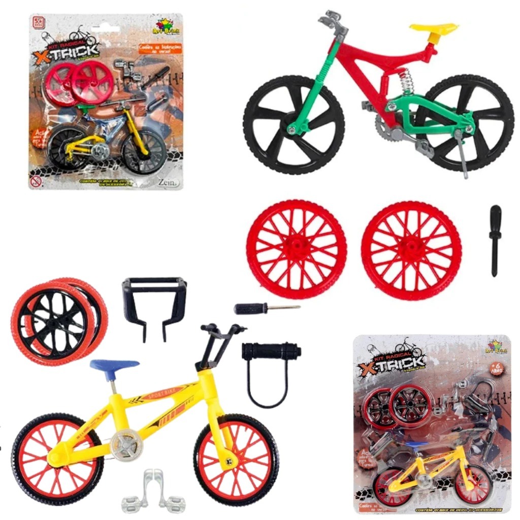 Combo com 2 super bicicletas e acessorios presente criança