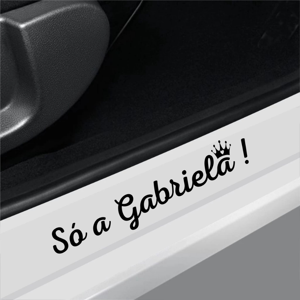 Adesivo Só a Namorada Com Nome Personalizado Adesivos Carro em Oferta na Shopee