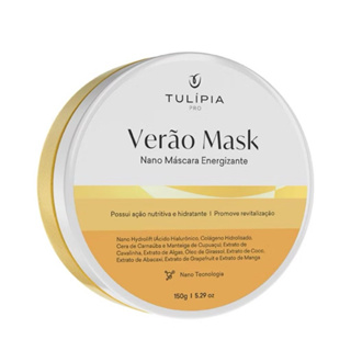 Máscara Facial Hidratação Nutrição e Brilho Radiante e Emoliente Verão Mask Tulipia 150g em Oferta na Shopee