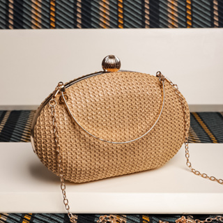 Bolsa Clutch Feminina Palha Festas Verão Casamento Carteira em Oferta na Shopee
