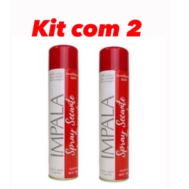 Kit Com 2 Spray Secante Para Unha Impala