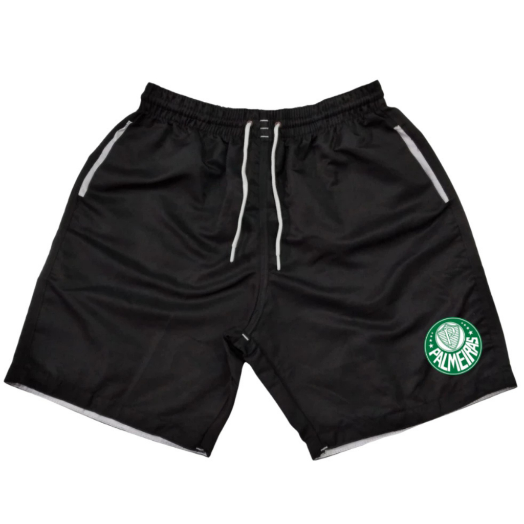 Bermuda De Time Estampada Short De Praia Academia Lançamento em Oferta na Shopee