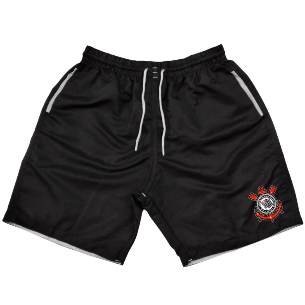 Bermuda De Time Estampada Short De Praia Academia Lançamento