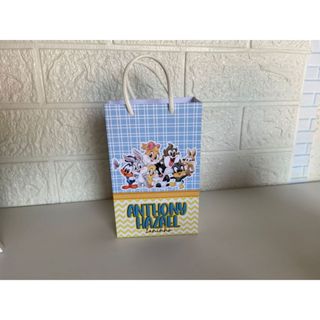Sacolinha Surpresa Personalizada Looney tunes Azul TAM P - PEGUE E MONTE em Oferta na Shopee