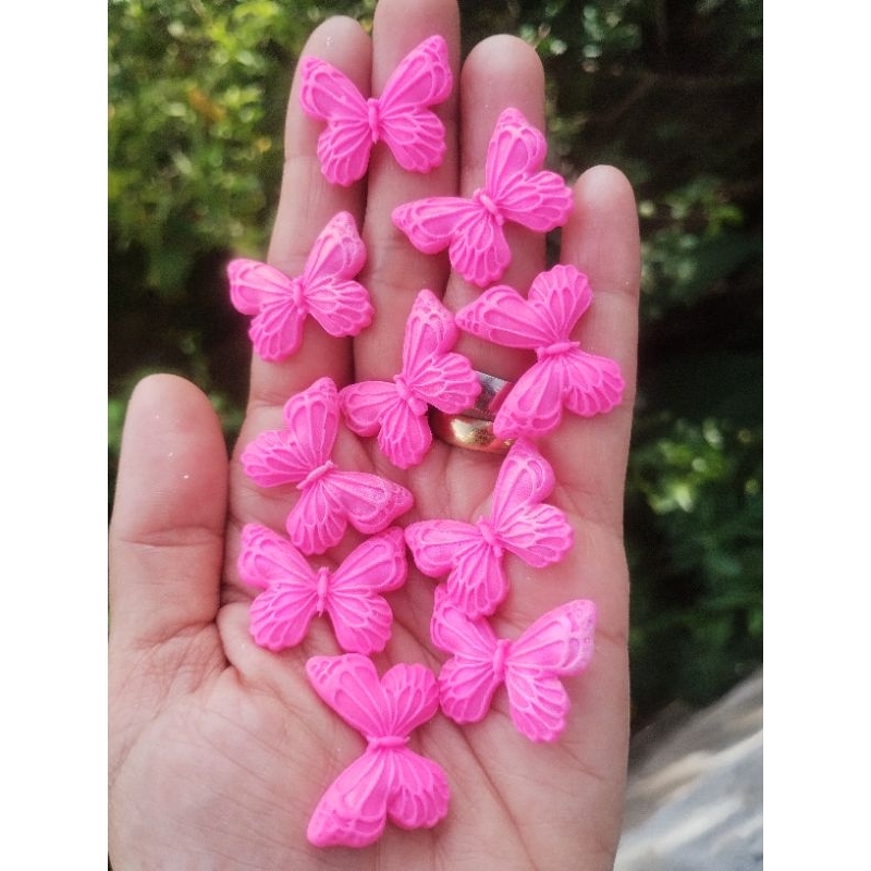 10 Apliques Borboletas de Biscuit K 422 Arte
