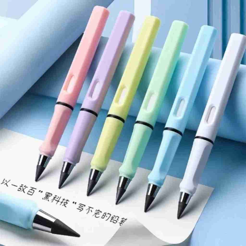 KIT 6 Und Lapis Infinito Nova Tecnologia Ilimitada Escrita na Cor Grafite Novidade