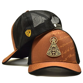 Boné Trucker Telinha Nossa Senhora Com Oração Atrevidu's em Oferta na Shopee