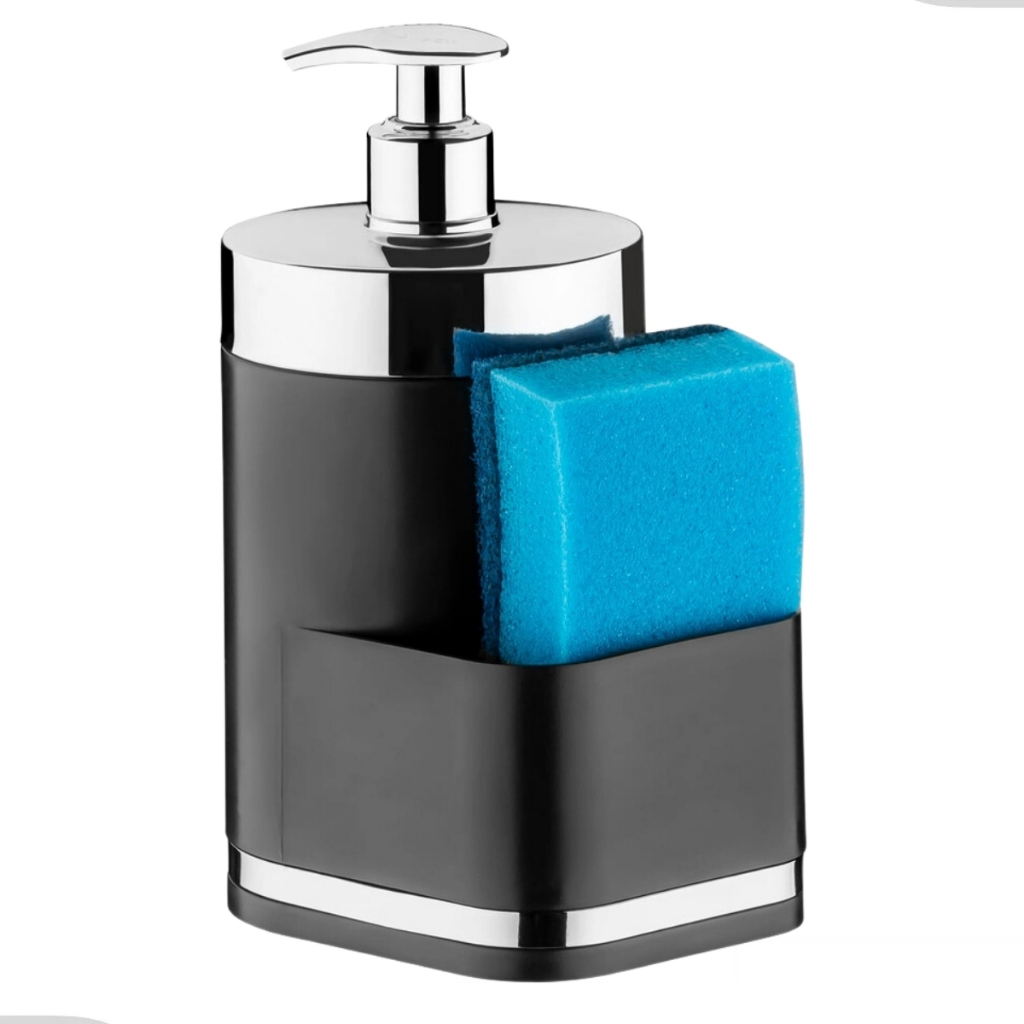 Dispenser 500ml De Detergente Sabão Sabonete Para Pia Cozinha Porta Esponja Future - Home & Living