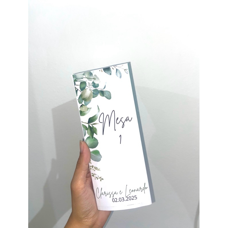 kit Menu triangular - cardápio casamento, debutantes e chá de bebê em Oferta na Shopee