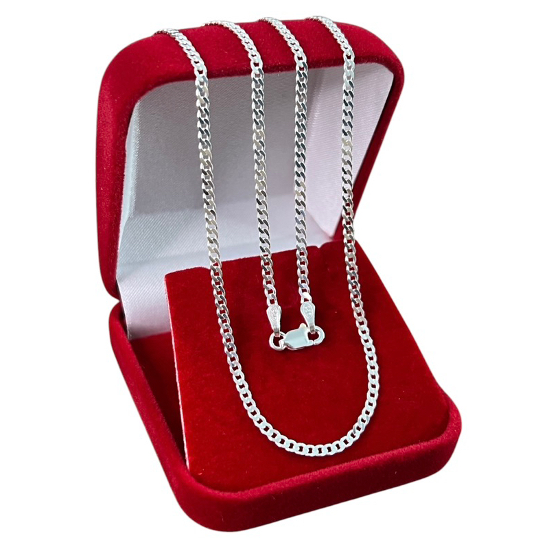 Corrente Prata 925 Italiana Maciça 2mm Masculina Original 60cm ou 70cm em Oferta na Shopee