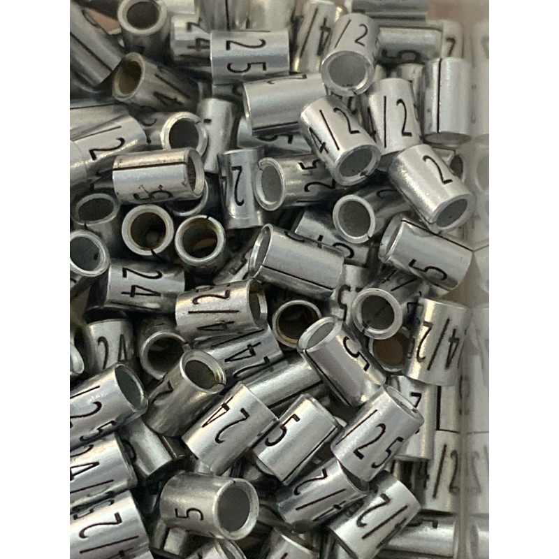 5 Anilhas ABERTAS aves ADULTAS .coleira, coleiro, tiziu , papa capim, caboclinho , patativa e aves de mesmo porte. em Oferta na Shopee