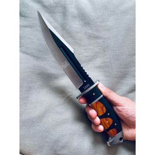 Faca De Pesca Aço Inox Preto Churrasco Fulltang SA85 em Oferta na Shopee