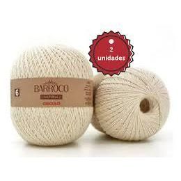 kit 2 unidades Barbante Barroco Natural N4, N6 ou N8 700g - Círculo em Oferta na Shopee