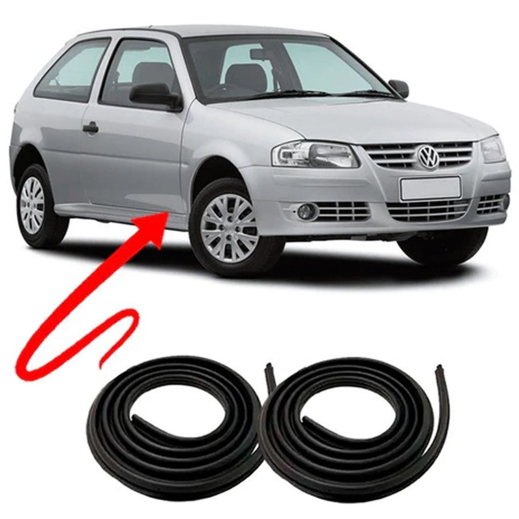 Kit Borracha Vedação 2 Portas Gol Parati Saveiro G2 G3 G4 em Oferta na Shopee