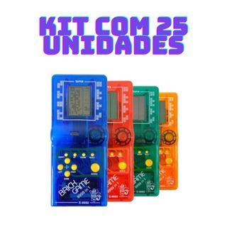 Kit com 25 Super Mini Game Retro Brinck Game Portátil 9999 jogos