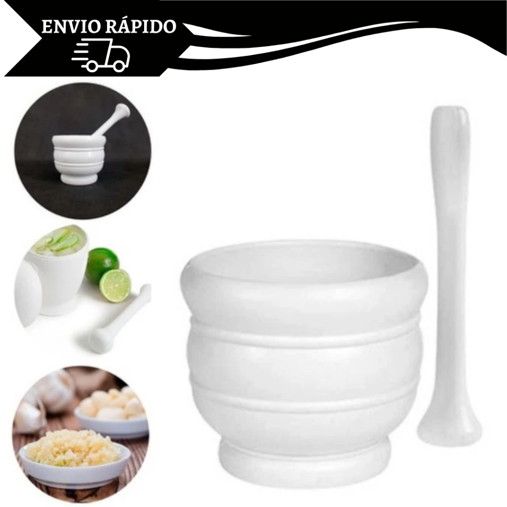 Pilão Socador de Alho Plástico Grande Reforçado em Oferta na Shopee