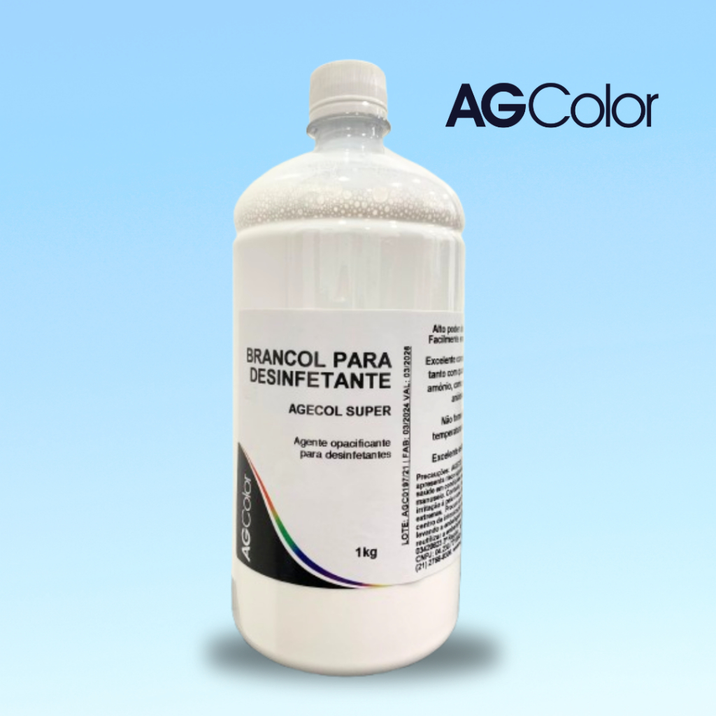 Brancol 1kg para desinfetante, produtos de limpeza