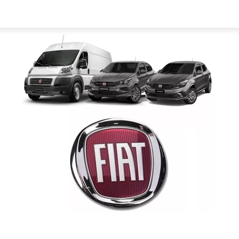 EMBLEMA GRADE - LOGO FIAT (ARGO 2017/2020, CRONOS 18/19, DUCATO,FREEMONT(C/COLA 3M)
