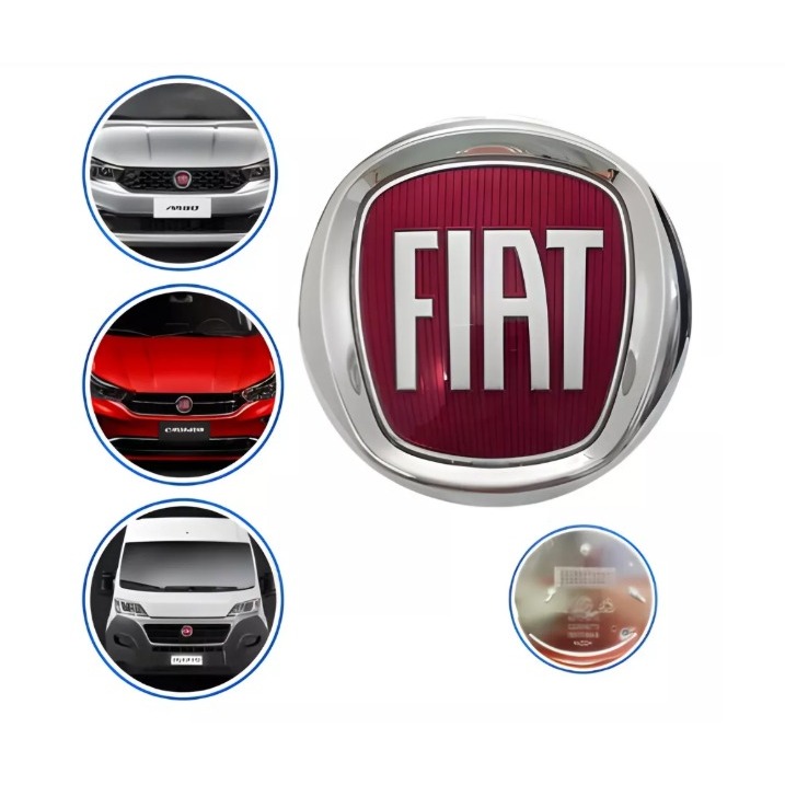 EMBLEMA GRADE - LOGO FIAT (ARGO 2017/2020, CRONOS 18/19, DUCATO,FREEMONT(COM PINO)