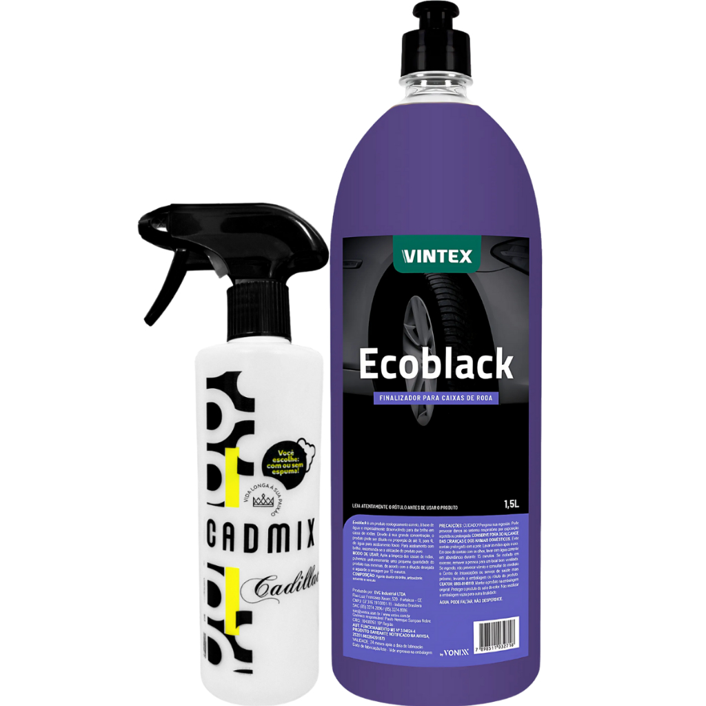 Pulverizador Cadmix Diluição Cadillac + Ecoblack Vonixx Caixa de Rodas Vonixx em Oferta na Shopee