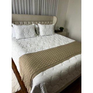 Peseira Manta Trança Sala Cama Queen Sofá Tricot 230x60cm em Oferta na Shopee