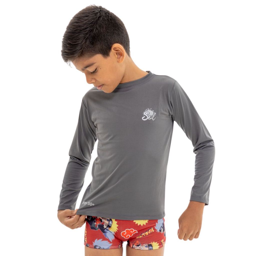 Camisa Termica Infantil UV Proteção Solar Masculino e Feminina - Menino - Bebe - Blusa UV